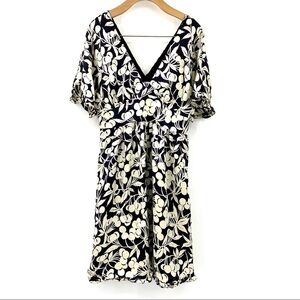 TIBI NY silk cherry print kimono style dress